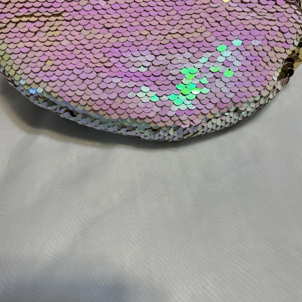 TY UNICORN PURSE Flippable Gold Sequins Hearts Lined‎ Adjustable Shoulder Strap